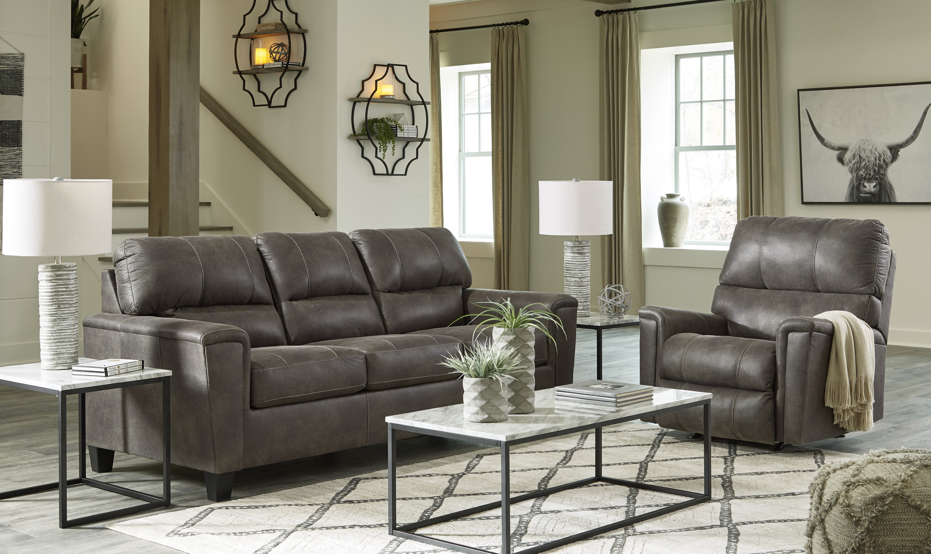 Modern Heritage Navi Living Room Set
