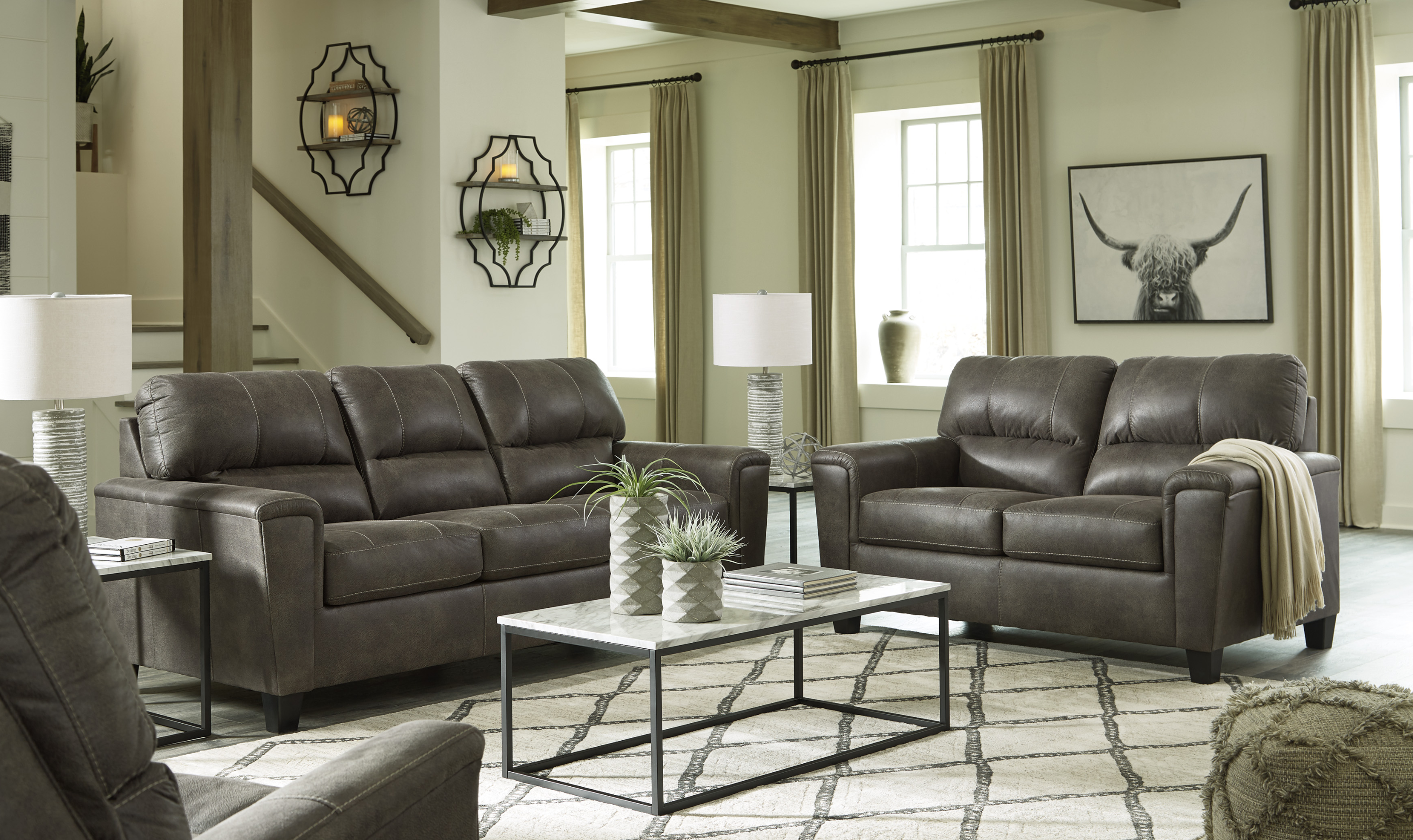 Modern Heritage Navi Living Room Set