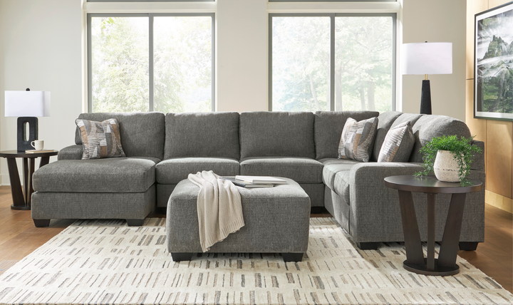 Modern Heritage Newellen 3-Piece Fabric Sleeper Sectional with Chaise-jennifer furniture