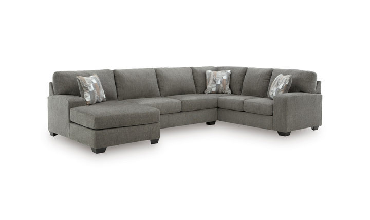 Modern Heritage Newellen 3-Piece Fabric Sleeper Sectional with Chaise-jennifer furniture