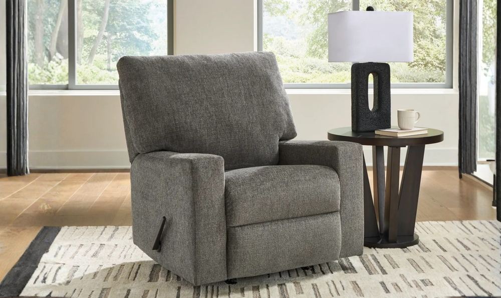 Modern Heritage Newellen Fabric Rocker Recliner Chair-Jennifer Furniture