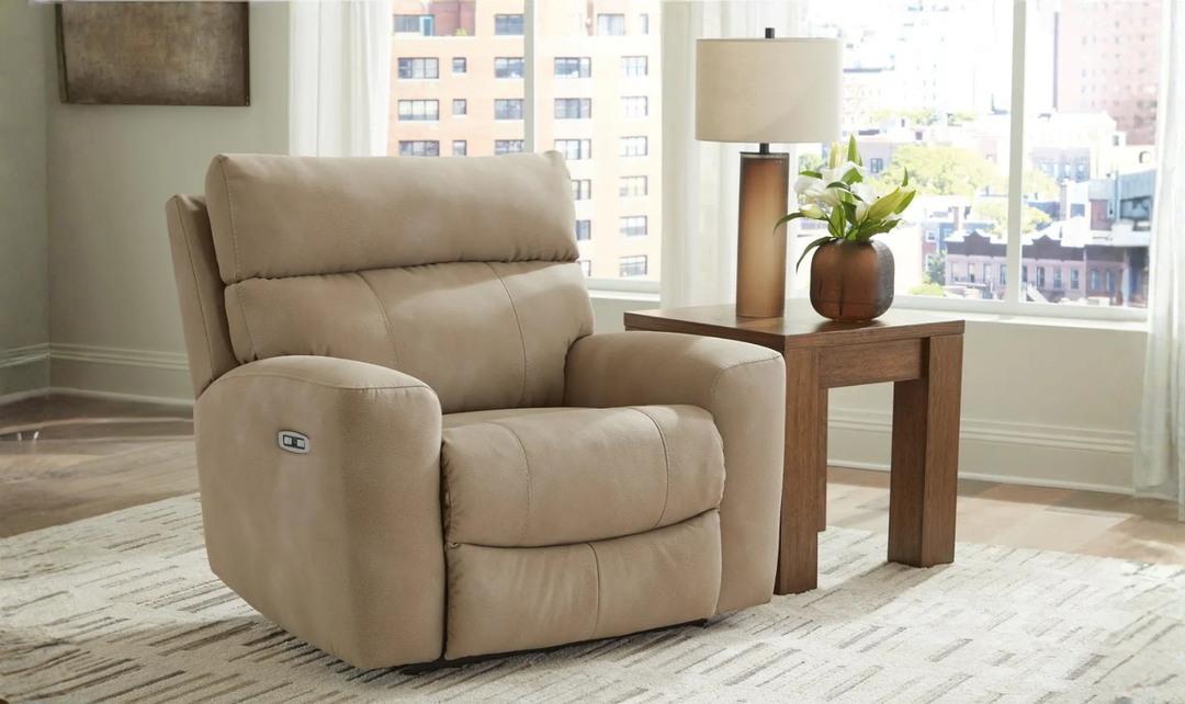 Modern Heritage Next-Gen Durapella Power Recliner Chair With Adjustable Headrest