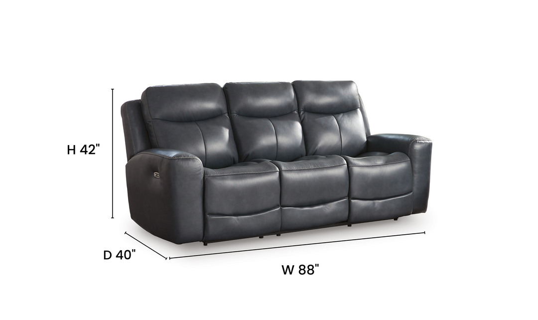 Modern Heritage Next Move Power Recliner Sofa with Adjustable Headrest