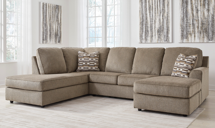 Modern Heritage O'Phannon U-Shape 2-Piece Sectional with Chaise
