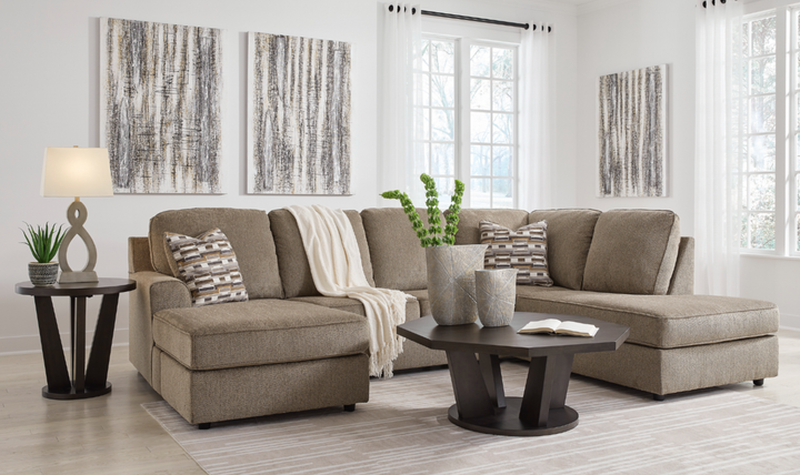 Modern Heritage O'Phannon U-Shape 2-Piece Sectional with Chaise