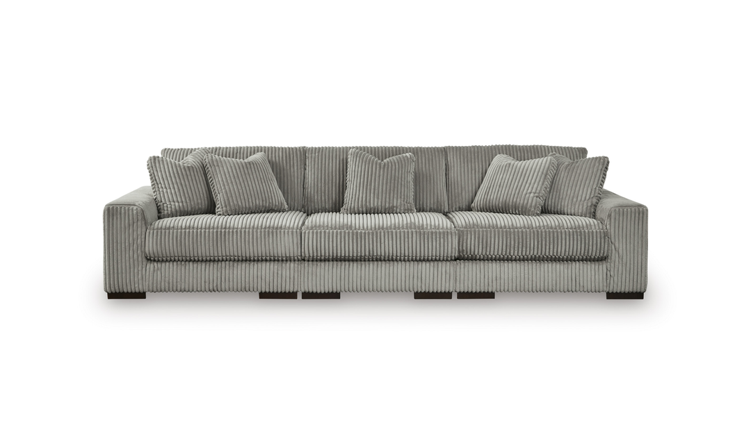 Modern Heritage Lindyn 3-Piece Stationary Fabric Sectional Sofa