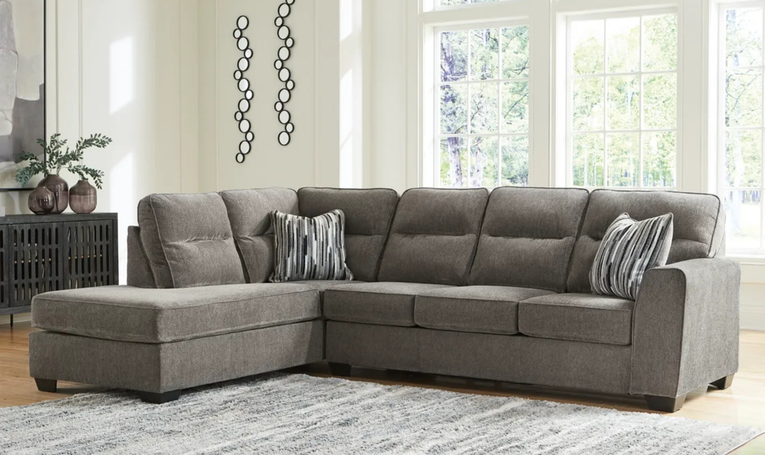 Modern Heritage Olten Fabric 2-Piece Sectional with LAF/RAF Chaise