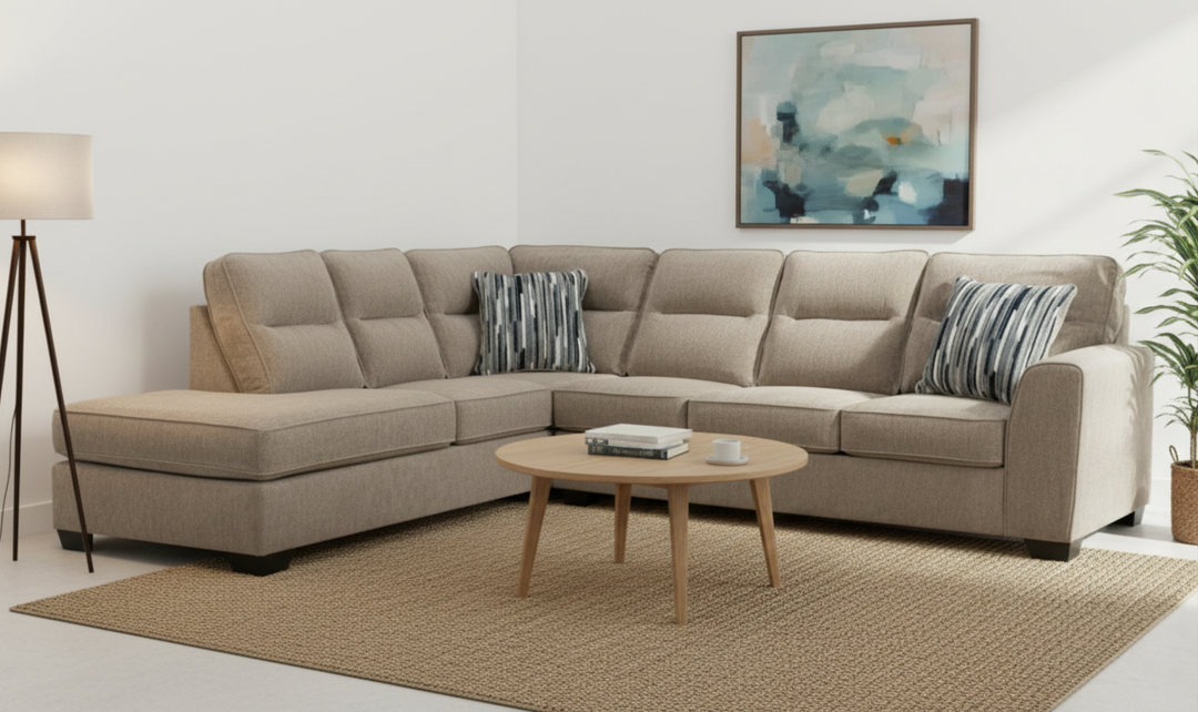 Modern Heritage Olten Fabric 2-Piece Sectional with LAF/RAF Chaise