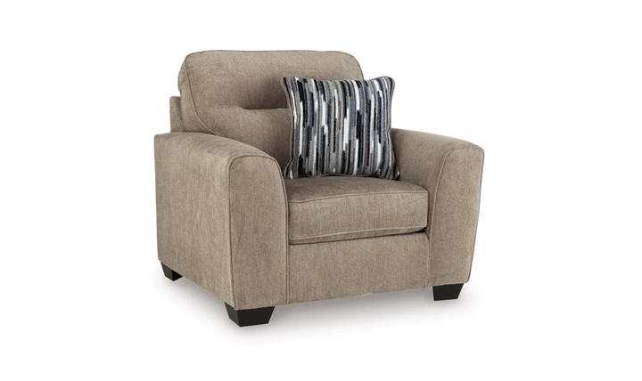 Modern Heritage Olten Contemporary Fabric Chair With Pillow