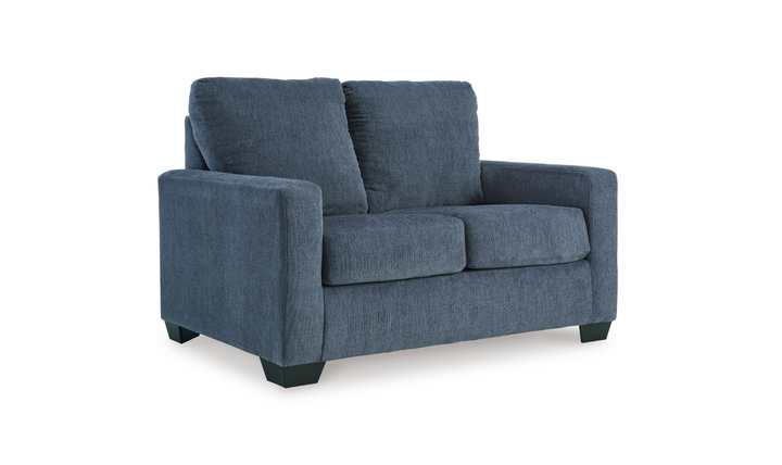 Modern Heritage Rannis Rocker Twin Sofa in Navy