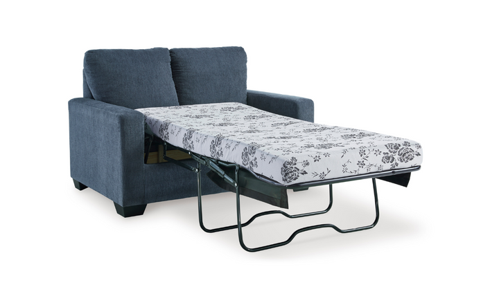 Modern Heritage Rannis Rocker Twin Sofa in Navy
