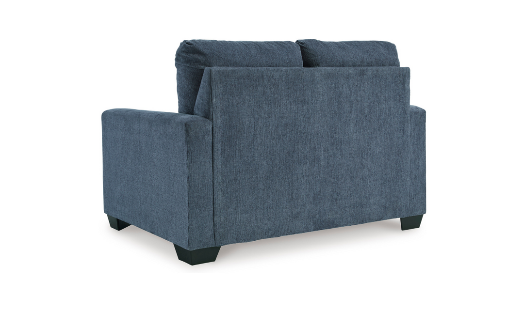 Modern Heritage Rannis Rocker Twin Sofa in Navy