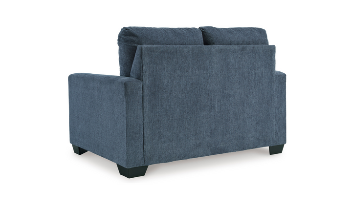 Modern Heritage Rannis Rocker Twin Sofa in Navy
