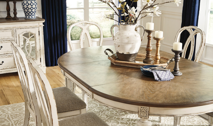Modern Heritage Realyn Ovular Extendable Dining Table