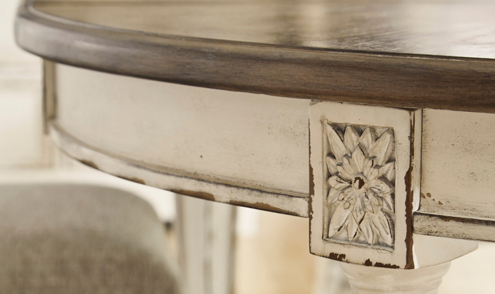 Modern Heritage Realyn Ovular Extendable Dining Table