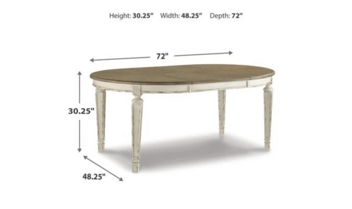 Modern Heritage Realyn Ovular Extendable Dining Table