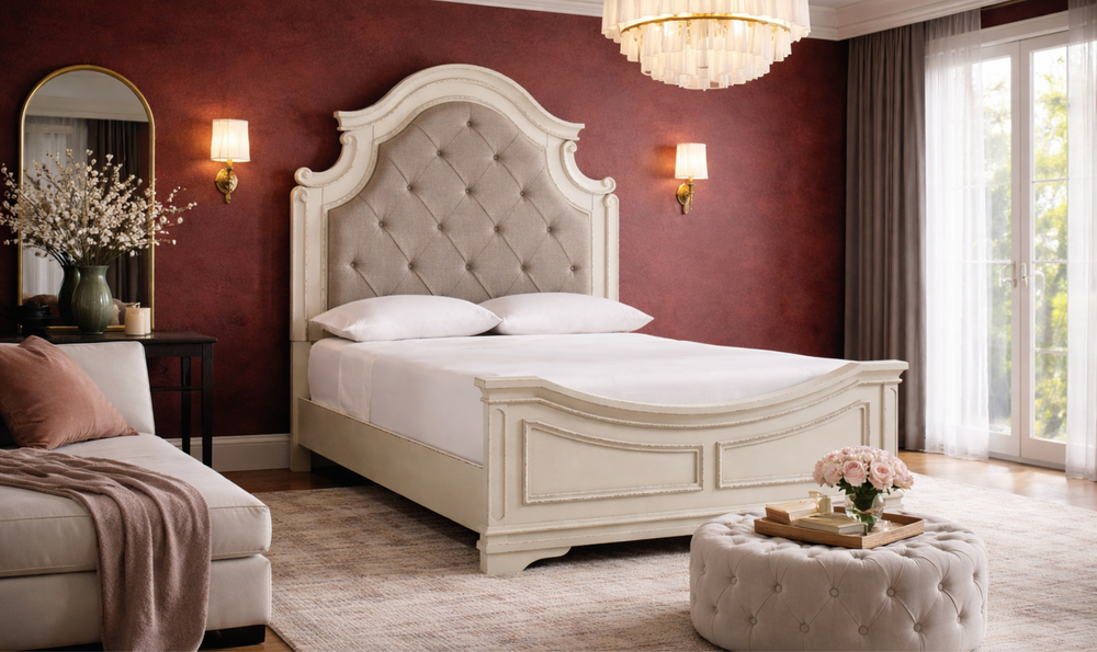 Modern Heritage Realyn Queen Upholstered Panel Bed-Jennifer Furniture