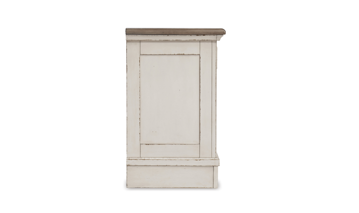Modern Heritage Realyn Three Drawer Nightstand with Two Electrical Outlets