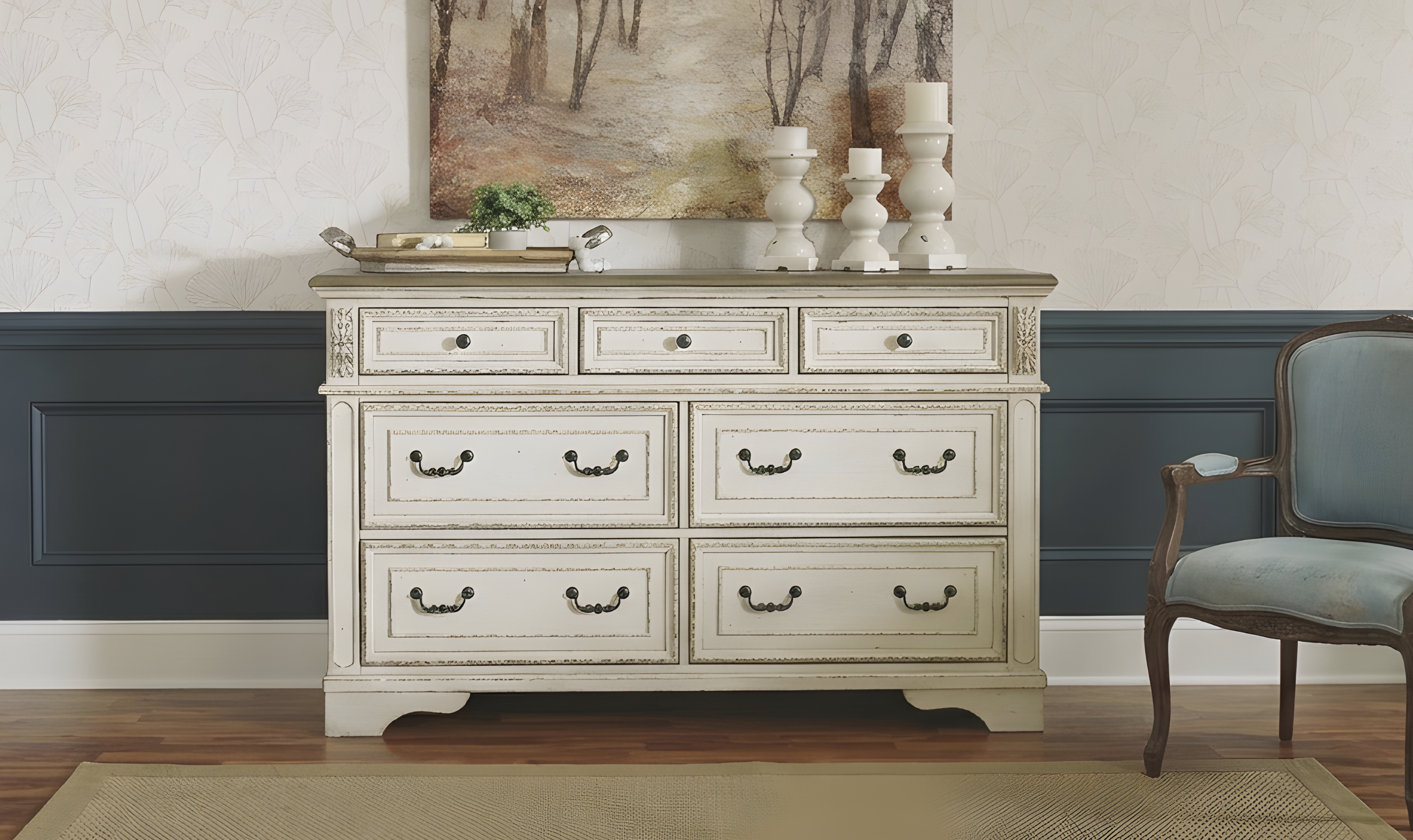Modern Heritage Realyn Wooden Seven Drawers Dresser