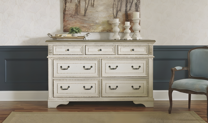Modern Heritage Realyn Wooden Seven Drawers Dresser