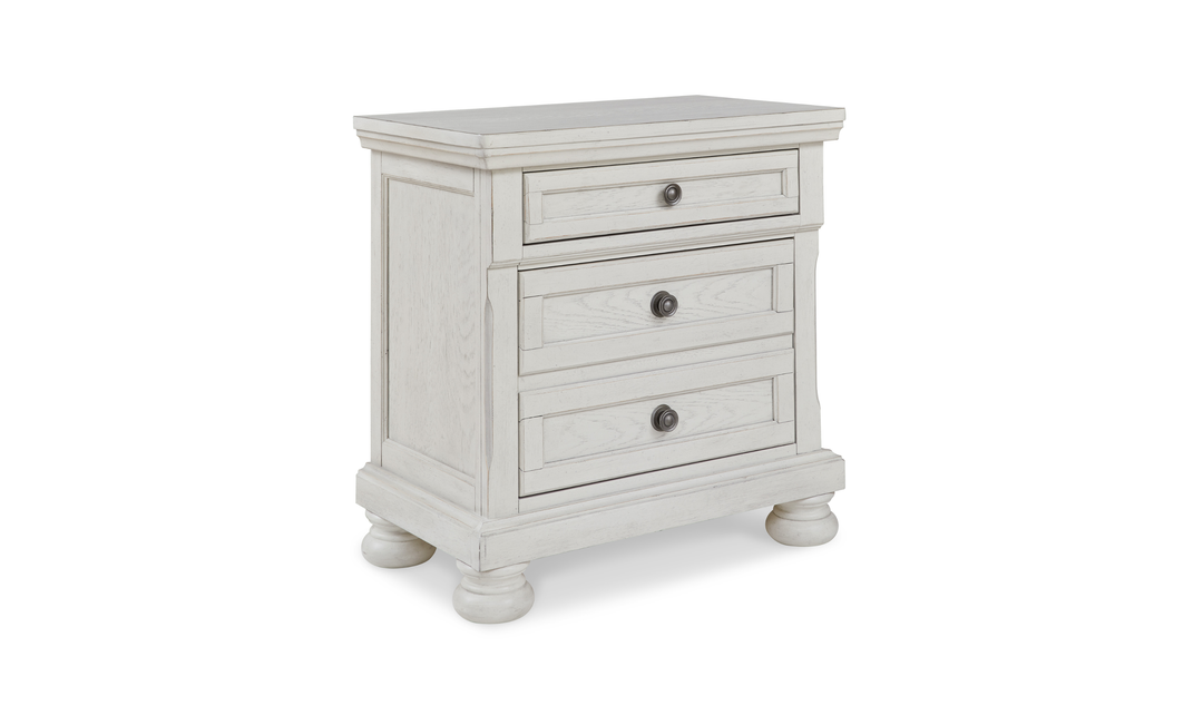 Modern Heritage Robbinsdale Queen Wooden Bedroom Set in Antique White