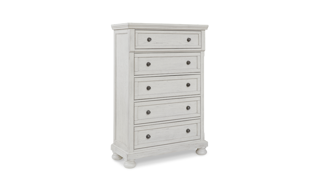 Modern Heritage Robbinsdale Queen Wooden Bedroom Set in Antique White