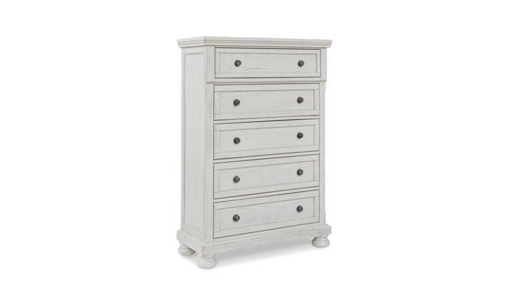 Modern Heritage Robbinsdale Queen Wooden Bedroom Set in Antique White