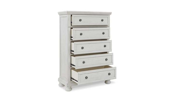 Modern Heritage Robbinsdale Queen Wooden Bedroom Set in Antique White