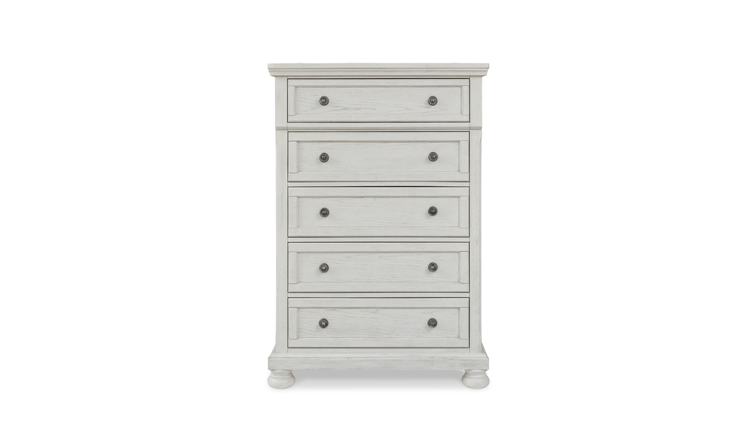 Modern Heritage Robbinsdale Queen Wooden Bedroom Set in Antique White