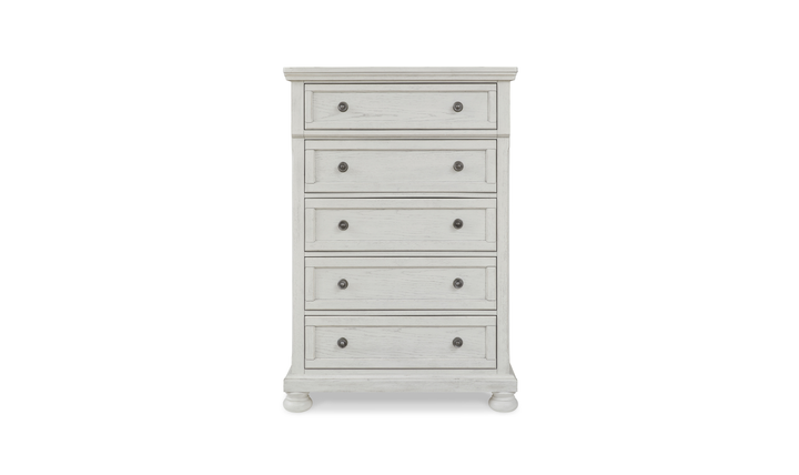 Modern Heritage Robbinsdale Queen Wooden Bedroom Set in Antique White