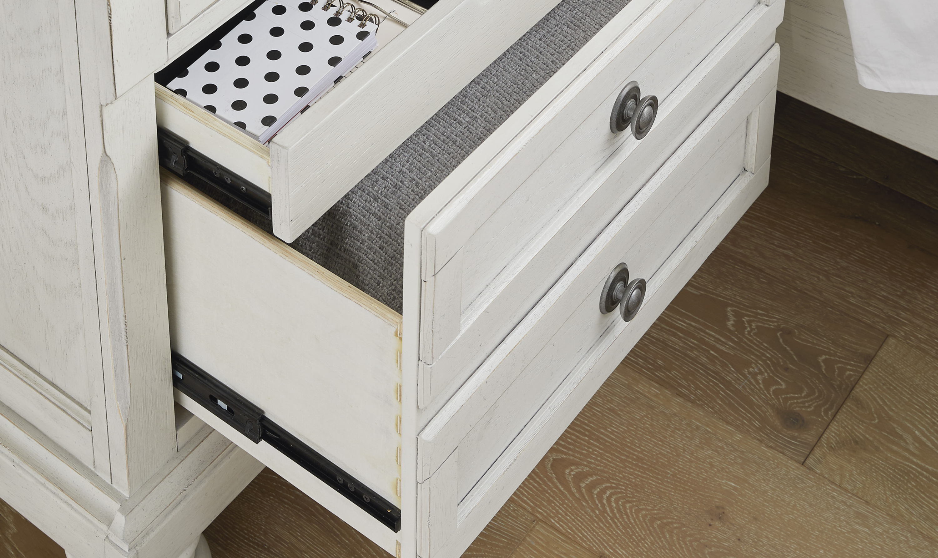 Modern Heritage Robbinsdale Two Drawer Wooden Nightstand