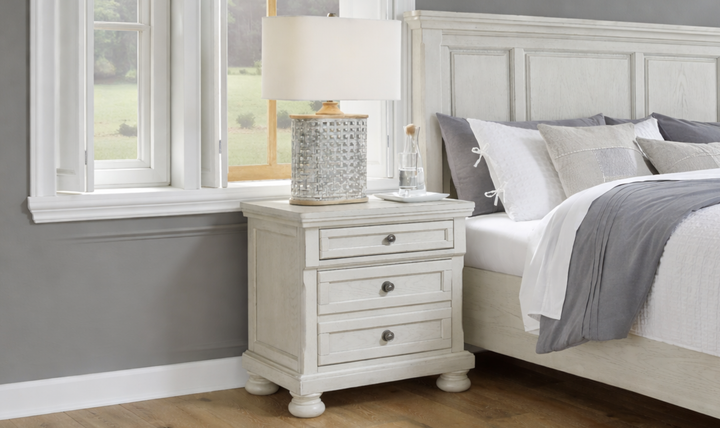 Modern Heritage Robbinsdale Two Drawer Nightstand-Jennifer Furniture