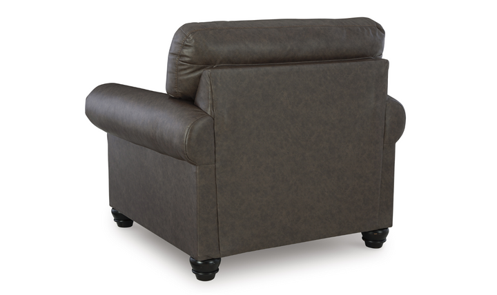 Modern Heritage Roxmere Umber Brown Chair With Nailhead Trim-Jennifer Furniture