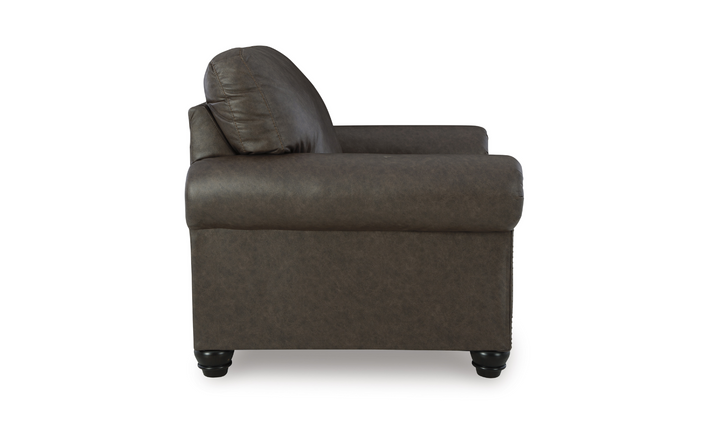 Modern Heritage Roxmere Umber Brown Chair With Nailhead Trim-Jennifer Furniture