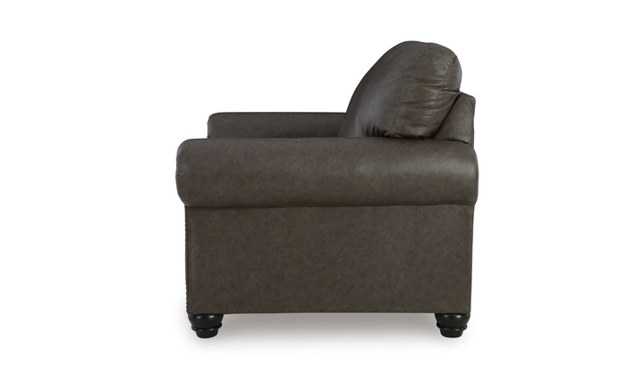 Modern Heritage Roxmere Umber Brown Chair With Nailhead Trim-Jennifer Furniture