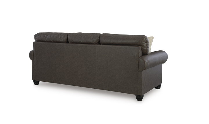 Modern Heritage Roxmere Umber Brown Sofa With Nailhead Trim-Jennifer Furniture