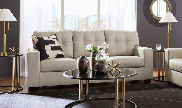 Modern Heritage Santorine 3-Seater Leather Sofa with Track Arms-jennifer furniture