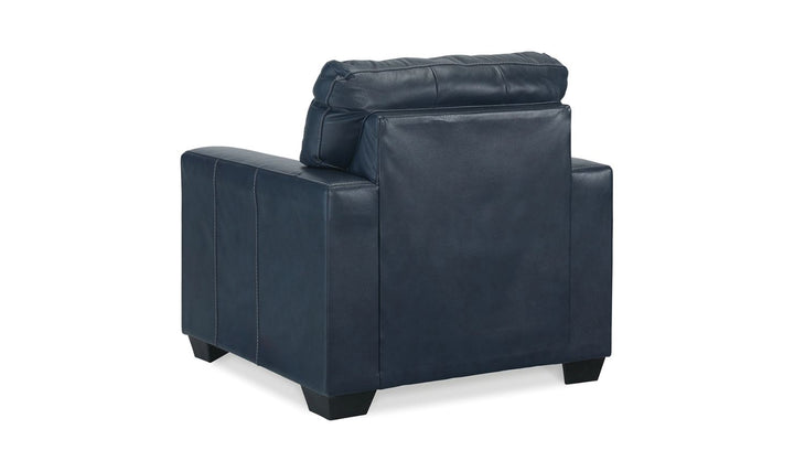 Modern Heritage Santorine Leather Chair with Track Arms