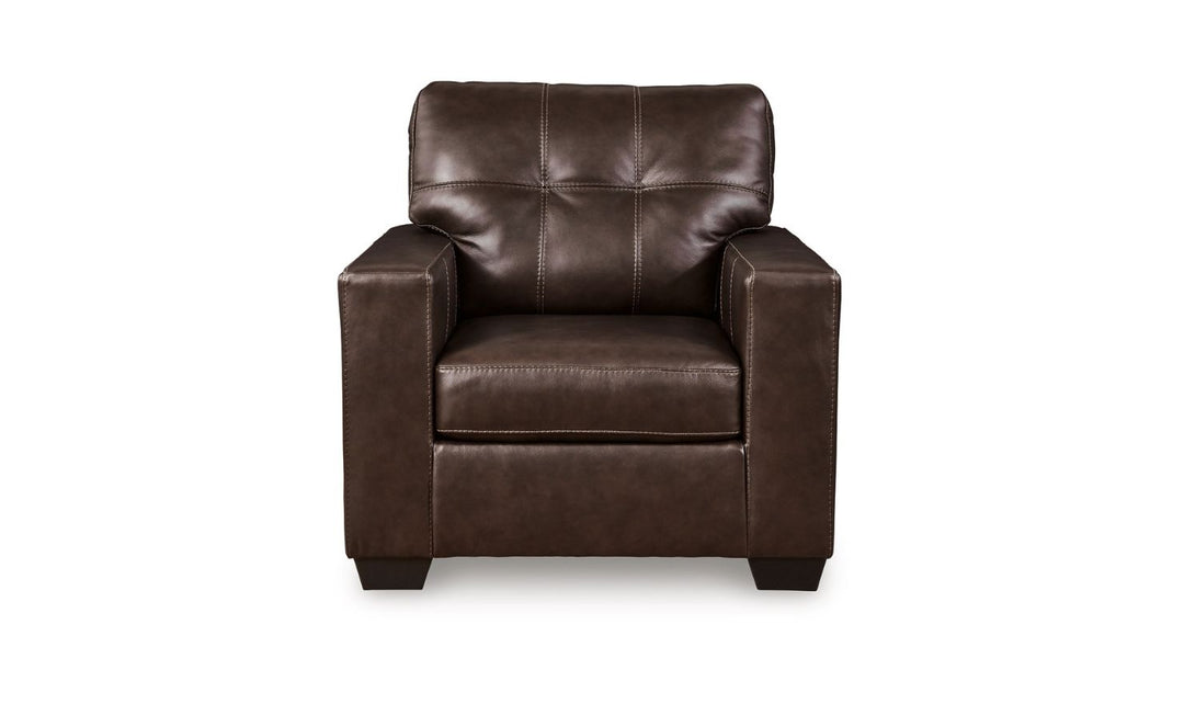 Modern Heritage Santorine Leather Chair with Track Arms