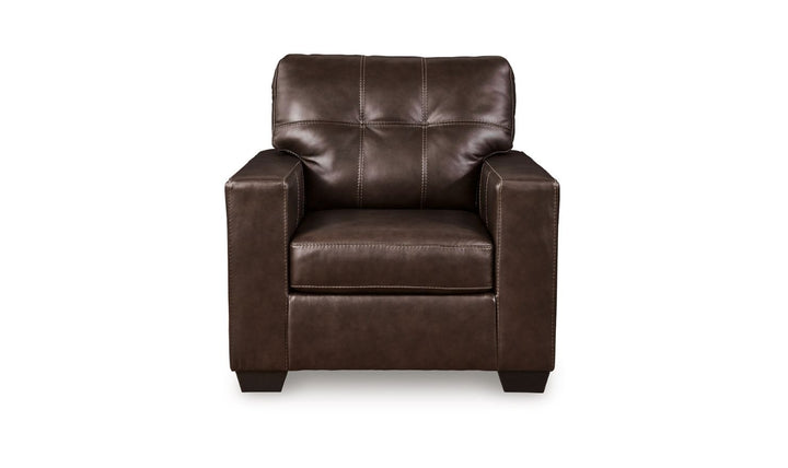 Modern Heritage Santorine Leather Chair with Track Arms