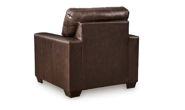 Modern Heritage Santorine Leather Chair with Track Arms