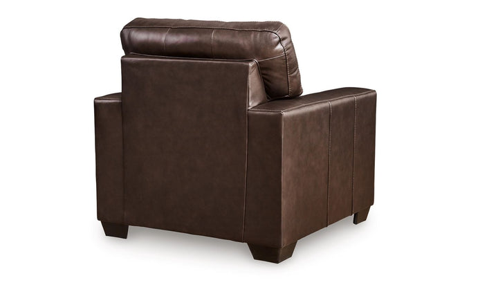 Modern Heritage Santorine Leather Chair with Track Arms