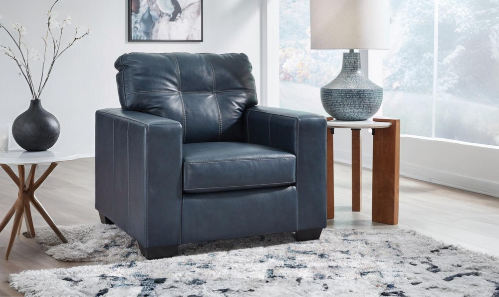 Modern Heritage Santorine Leather Chair with Track Arms-jennifer furniture