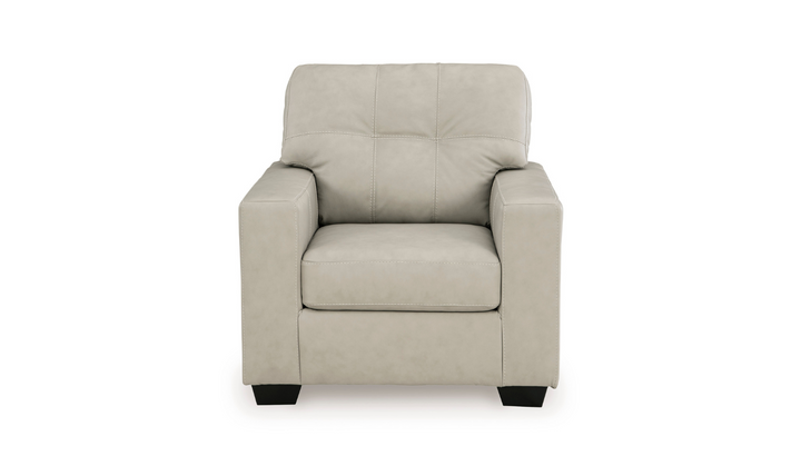Modern Heritage Santorine Leather Chair with Track Arms