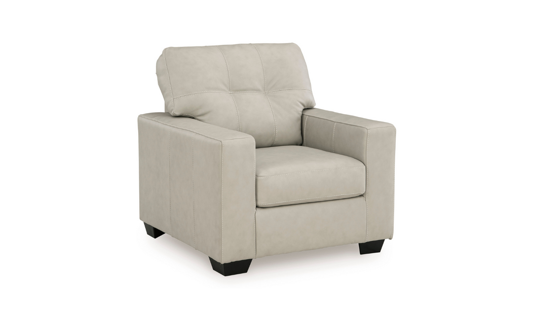 Modern Heritage Santorine Leather Chair with Track Arms