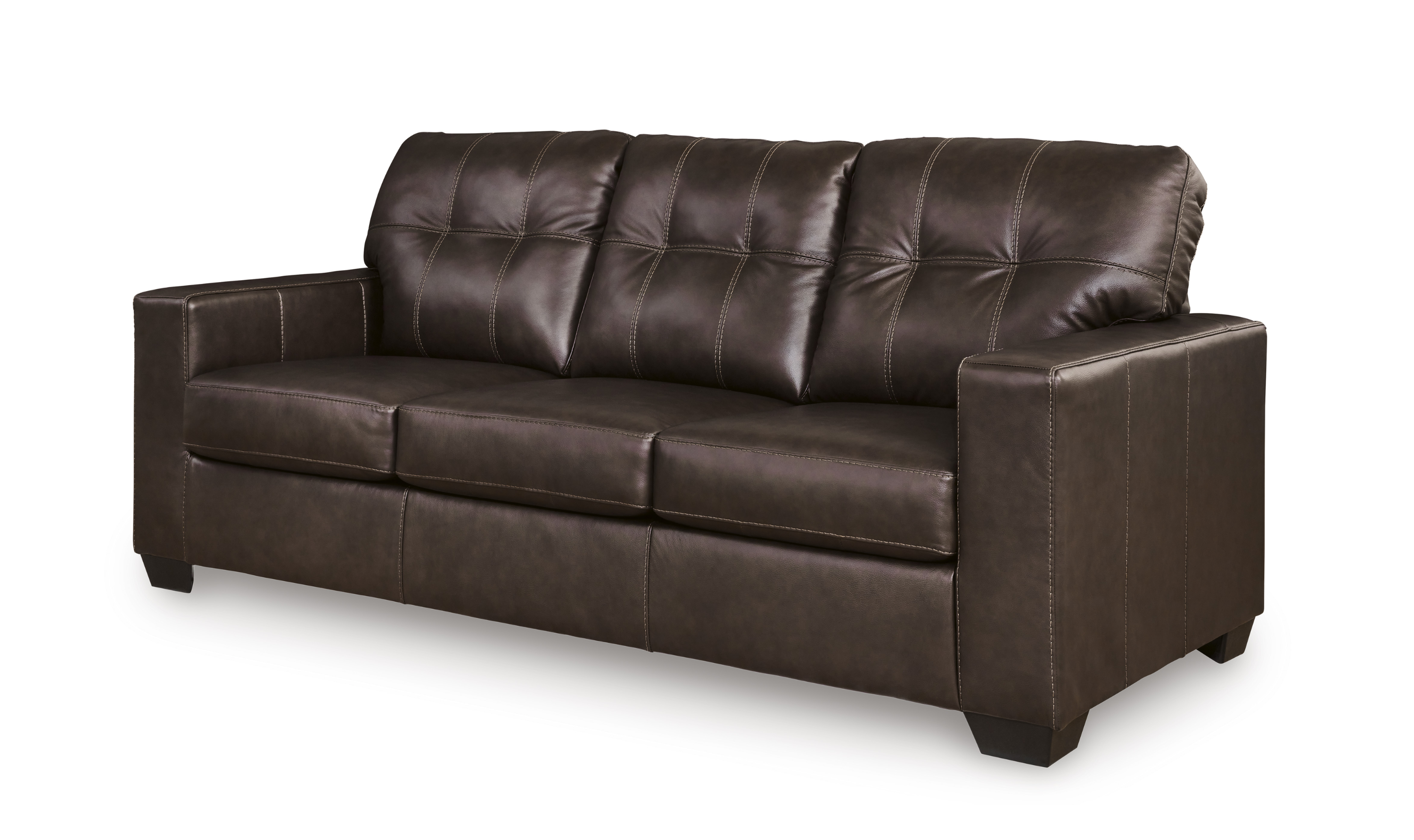 Modern Heritage Santorine Tufted Leather Queen Sleeper Sofa-jennifer Furniture