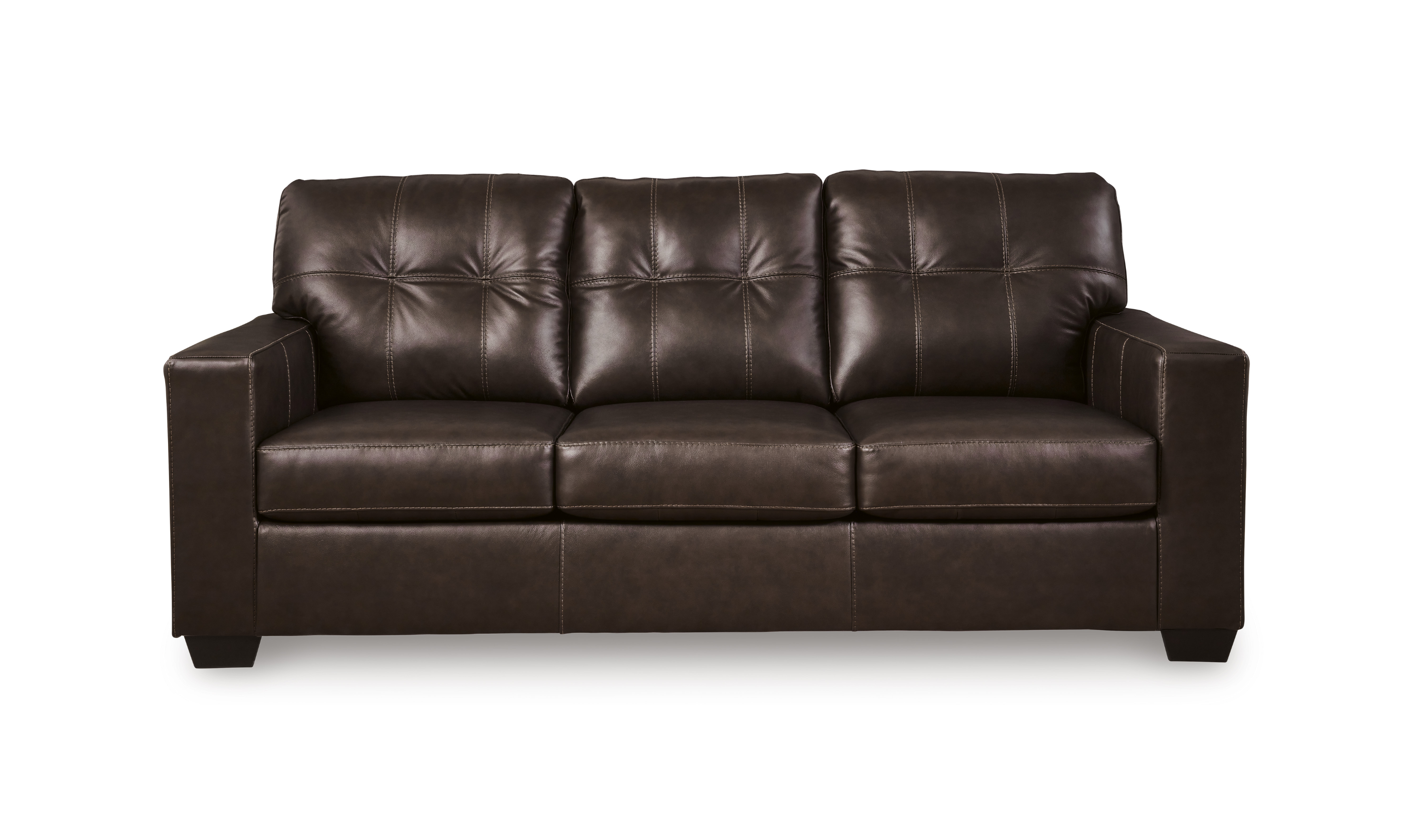 Modern Heritage Santorine Tufted Leather Queen Sleeper Sofa-jennifer Furniture