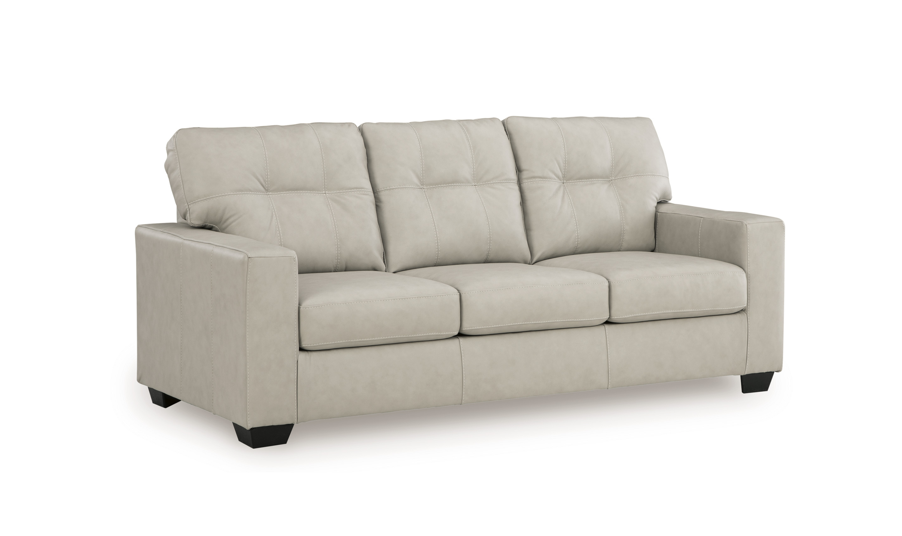 Modern Heritage Santorine Tufted Leather Queen Sleeper Sofa-jennifer Furniture