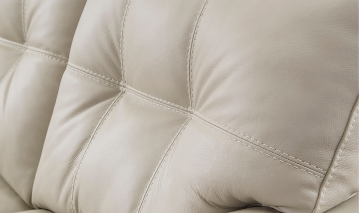 Modern Heritage Santorine Tufted Leather Queen Sleeper Sofa