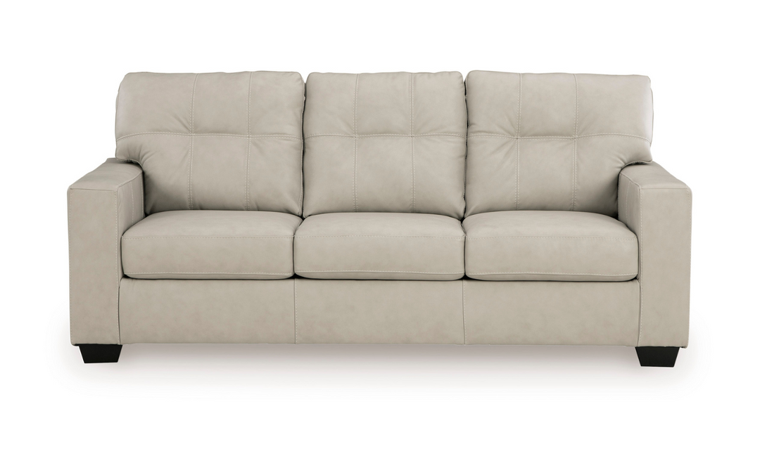 Modern Heritage Santorine Tufted Leather Queen Sleeper Sofa